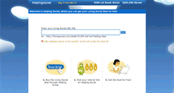 Desktop Screenshot of helpingsocial.com