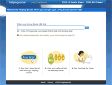 Tablet Screenshot of helpingsocial.com